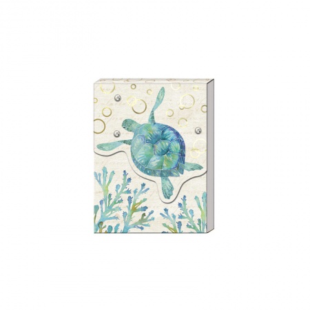 Pocket carnet de notes aimanté - High Tide (Turtle)