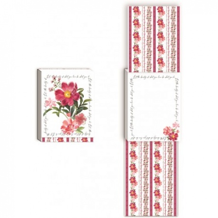 Pocket carnet de notes aimanté - Notable Floral (peony)