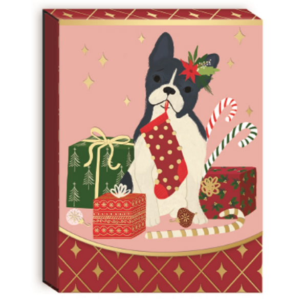 Pocket carnet de notes aimant� No�l - Frenchie Gifts
