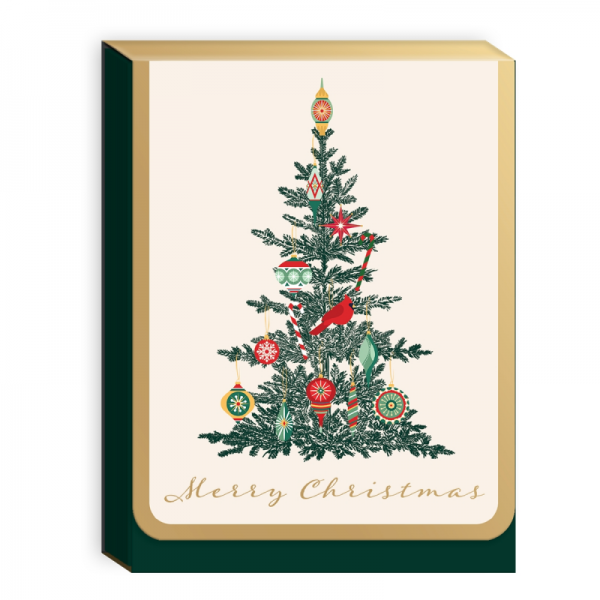 Pocket carnet de notes aimant� No�l - Tree