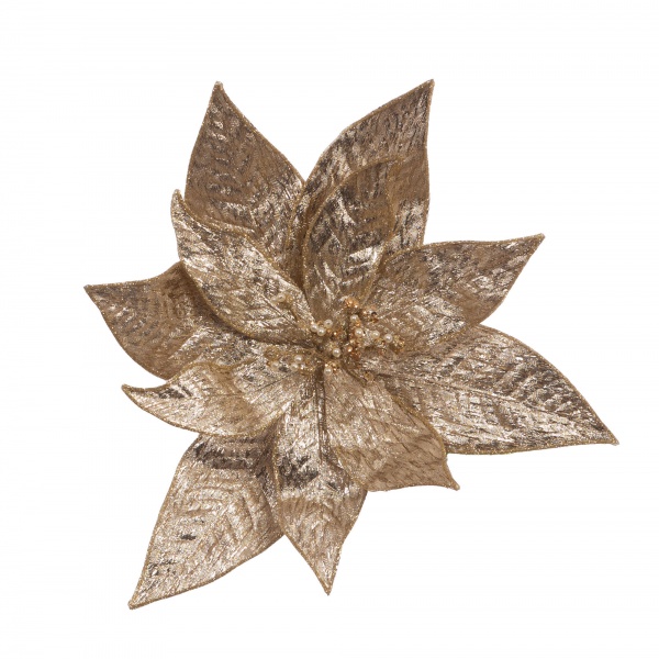 POINSETTIA METALIC CLIP D26