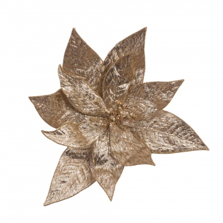 POINSETTIA METALIC CLIP D26