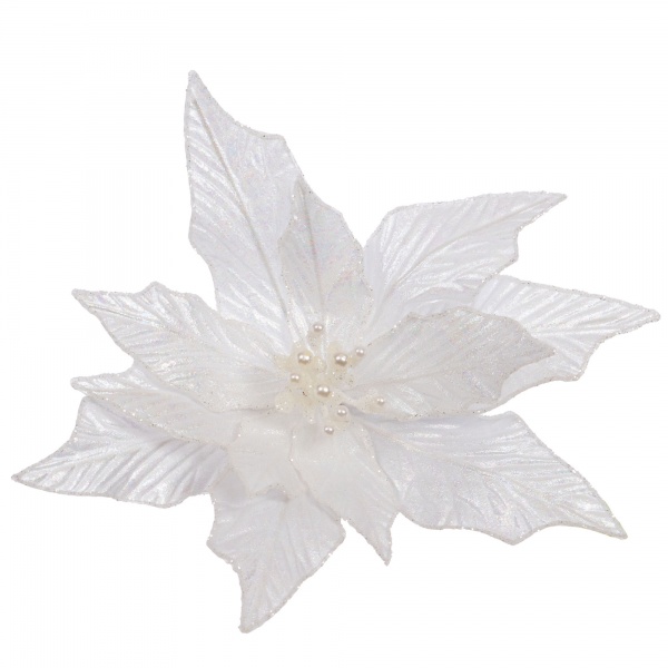 POINSETTIA PERLE CLIP D26
