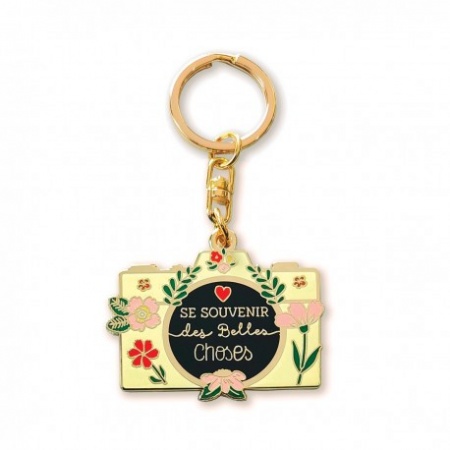 Porte-clés en métal - Se souvenir des belles choses