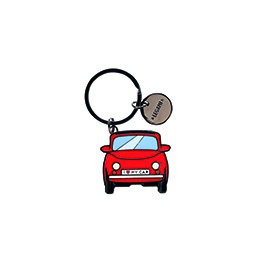 PORTE-CLÉS EN MÉTAL ÉMAILLÉ - WHAT A KEY RING - voiture