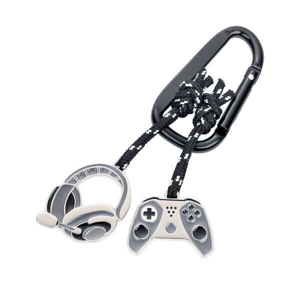 Porte-cl�s Gaming (manette, casque) multicolore, mousqueton