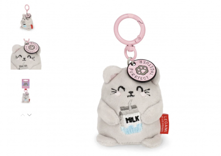 PORTE-CLS EN PELUCHE - SUPER SOFT! - TINY - KITTY
