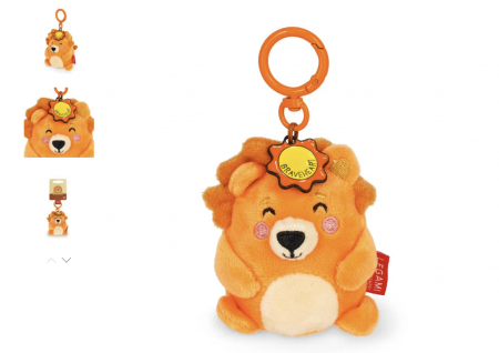 PORTE-CLS EN PELUCHE - SUPER SOFT! - TINY - LION