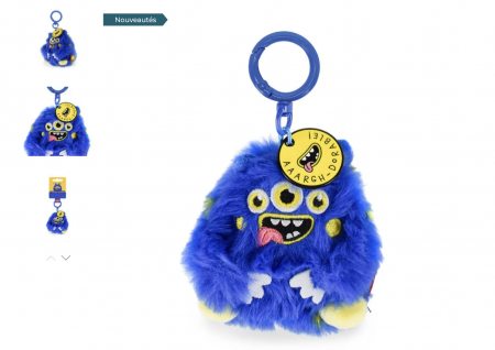 PORTE-CLS EN PELUCHE - SUPER SOFT! - TINY - MONSTER