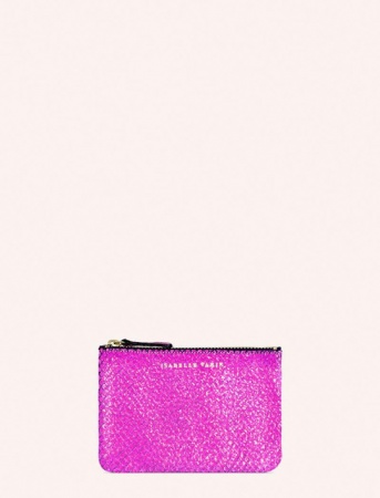 Porte monaie STAR  - FACETTE FUSHIA