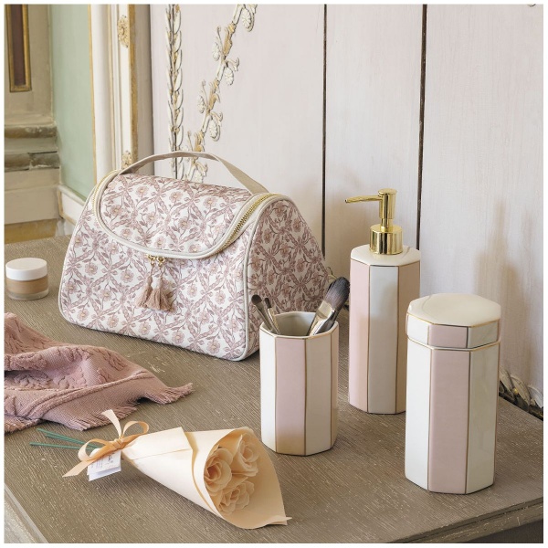 Pot � coton Madame de R�camier rose