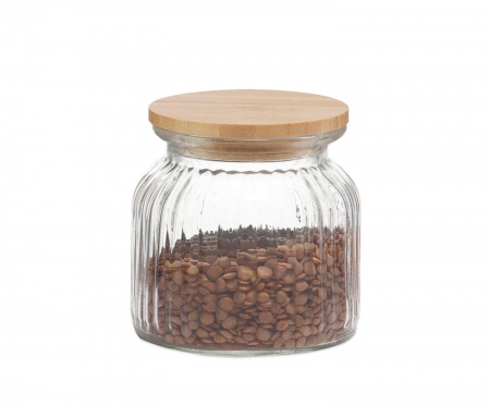 POT CUISINE EN VERRE BAMBOU 600ML