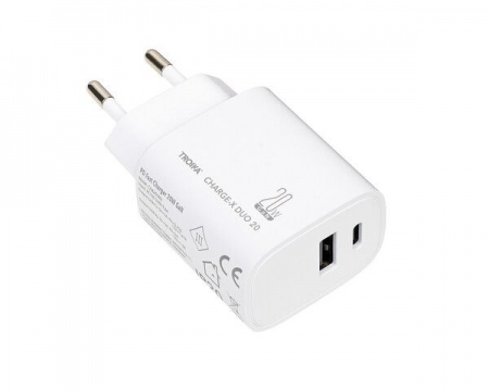 Prise de charge, GaN / charge rapide, 20W, USB-C blanc