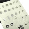 Puce BOUCLES D OREILLES ACIER DORE MIX