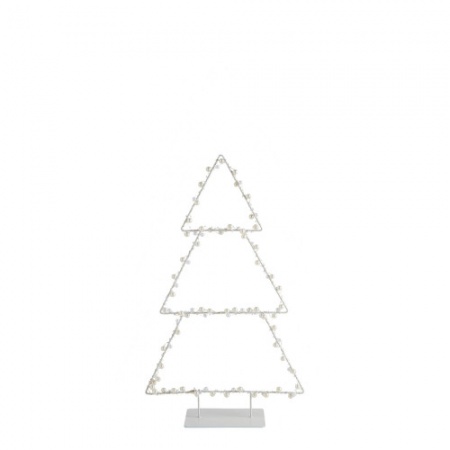 Sapin lumineux en métal - Petit modèle - H. 50 cm