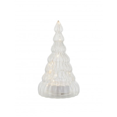 Sapin lumineux en verre souffl� de 16.5 cm LUCY