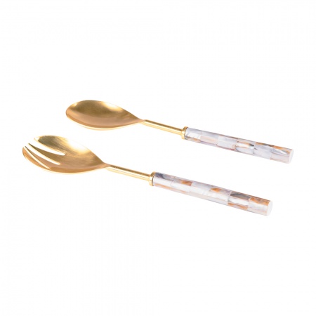 SERVICE 2 COUVERTS A SALADE - POSIDONIE