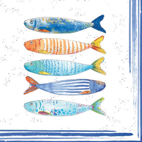 Serviettes en Papier 33 x 33 cm - BORD de MER