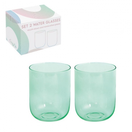 Set de 2 Verres À Eau 390 -Vert - RAINBOW