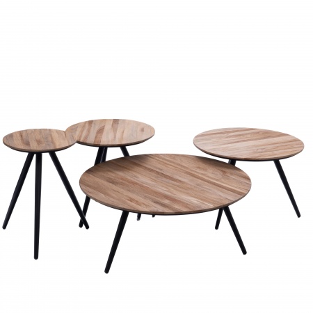 SET DE 4 TABLES BASSES BENGAL NATUREL dont Eco : 1.83