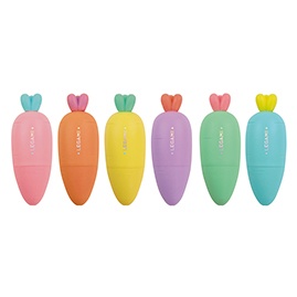SET DE 6 SURLIGNEURS - CARROTE TEAM