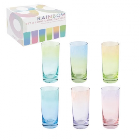 Set de 6 Verres 430 ml - RAINBOW