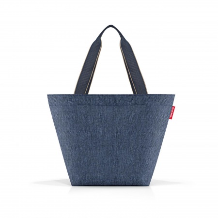 shopper M herringbone dark blue