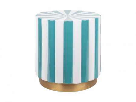 Stool Candy Swirl  - TURQUOISE BLUE - Tabouret \ tourbillon de bonbons \  - BLEU TURQUOISE