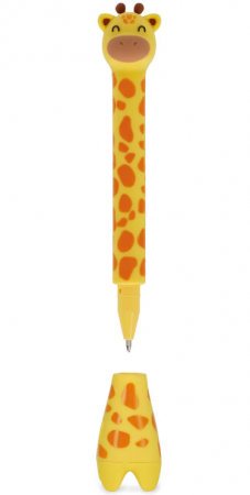 STYLO &Agrave; BILLE AVEC BASE - STAND-INK OVATION - GIRAFFE