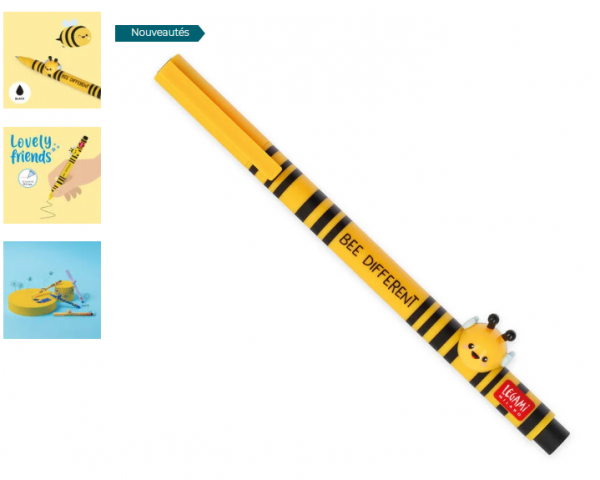 STYLO � ENCRE GEL ANIMAL D�CO. - LOVELY FRIENDS - BEE