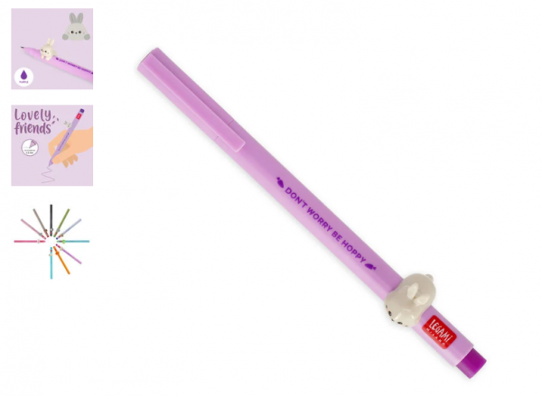 STYLO � ENCRE GEL ANIMAL D�CO. - LOVELY FRIENDS - BUNNY