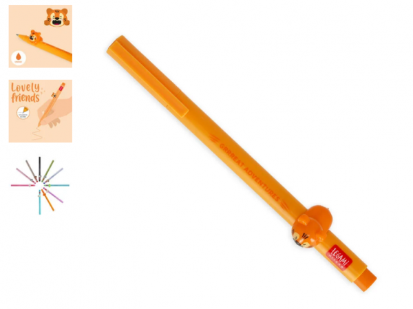 STYLO � ENCRE GEL ANIMAL D�CO. - LOVELY FRIENDS - TIGER