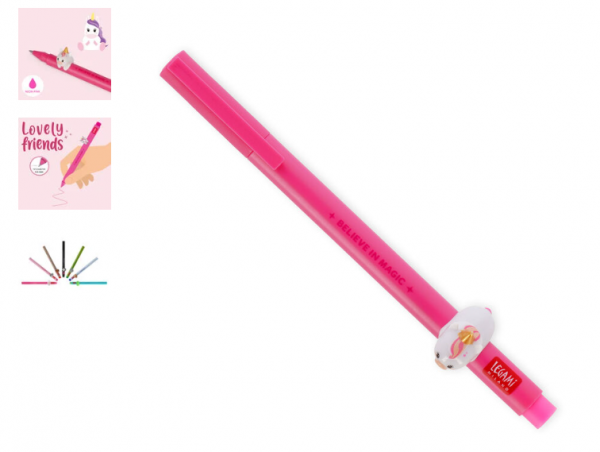 STYLO � ENCRE GEL ANIMAL D�CO. - LOVELY FRIENDS - UNICORN