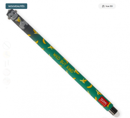 STYLO A ENCRE GEL EFFACABLE - ERASABLE PEN - GORILLA