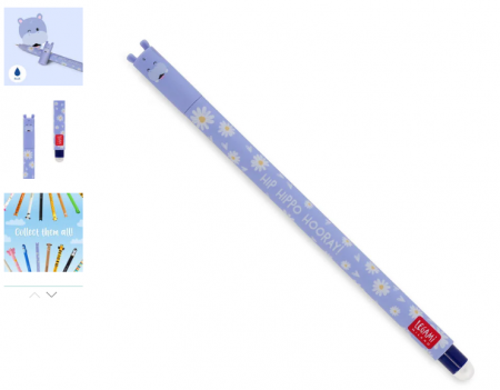 STYLO A ENCRE GEL EFFACABLE - ERASABLE PEN - HIPPO