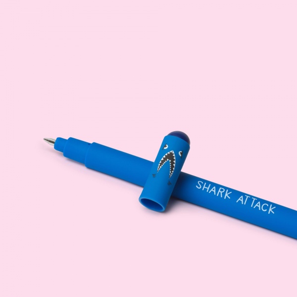 STYLO � ENCRE GEL EFFA�ABLE - ERASABLE PEN- SHARK