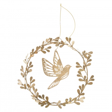 SUSPENSION OISEAU GOLD DIA 28