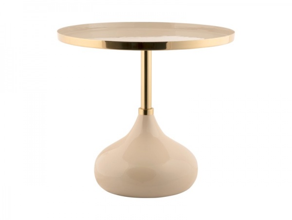 table bout de canape en �mail large BEIGE