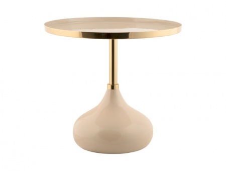 table bout de canape en émail large BEIGE