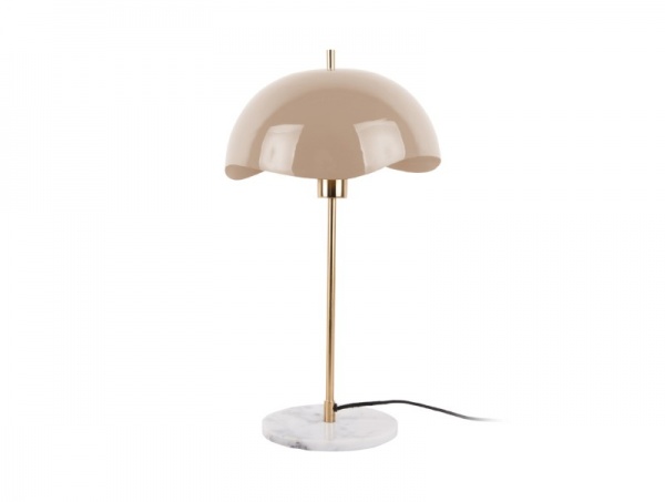 Table Lamp \ Waved Dome\  - SOFT BROWN - Lampe de Table \ Waved Dome\  (D�me Ondul�) - BRUN TENDRE