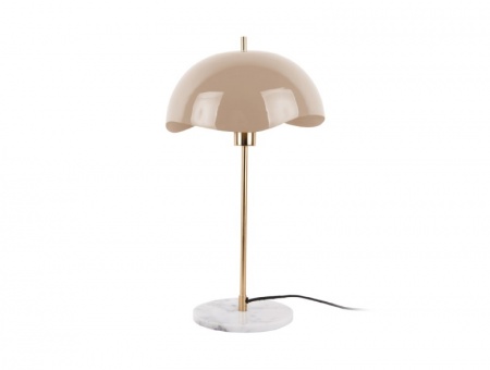 Table Lamp \ Waved Dome\  - SOFT BROWN - Lampe de Table \ Waved Dome\  (Dôme Ondulé) - BRUN TENDRE
