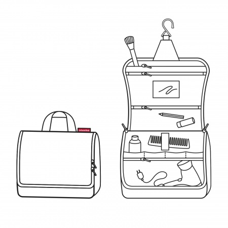 toiletbag XL twist blue