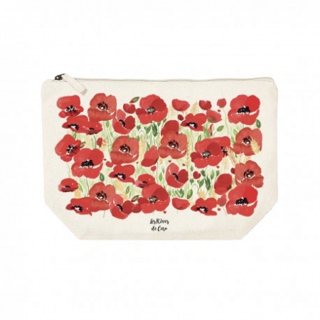 Trousse rectangulaire GM (28x20 cm) - Coquelicot