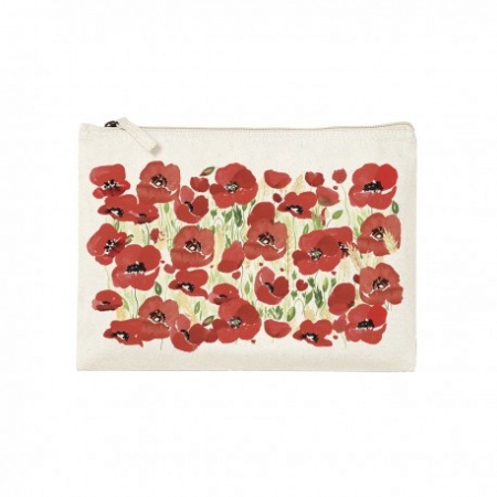 Trousse rectangulaire PM (20x13 cm) - Coquelicot