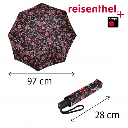 umbrella pocket duomatic paisley black