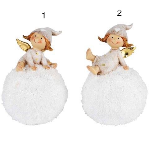 un ange sur 1 BOULE DE NEIGE