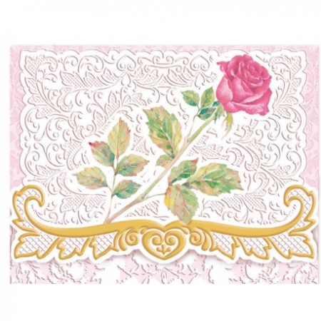 Une carte + son enveloppe RED ROSE