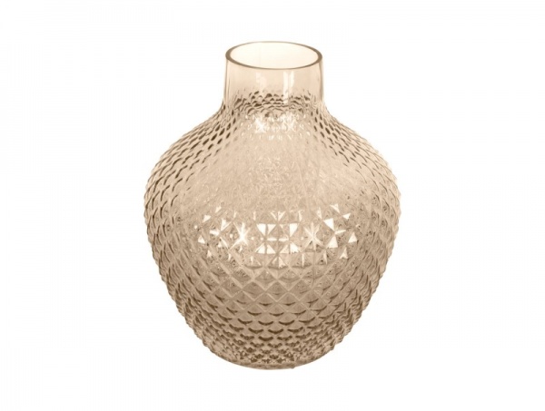 Vase \ Delight\  en verre COULEUR SABLE large