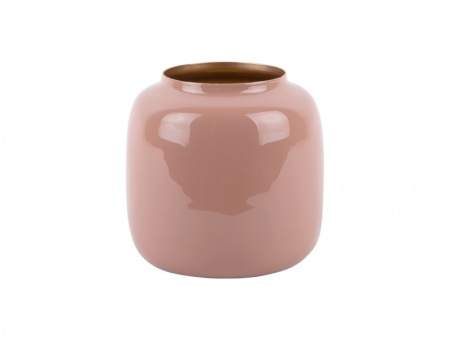 Vase \ Ivy small\  en émail ROSE PALE