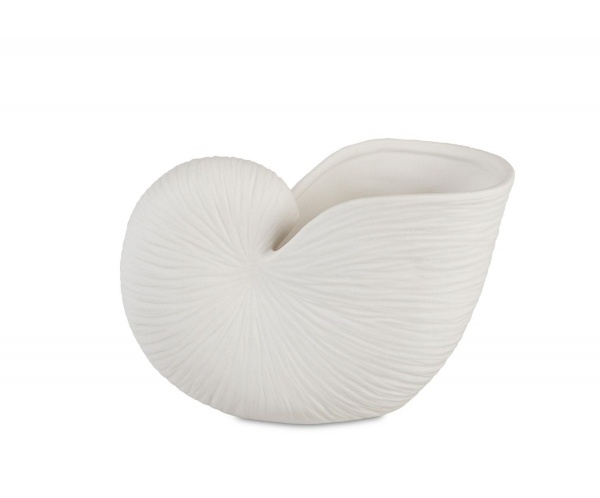 VASE DOLOMITE NAUTILUS 18X10X11CM